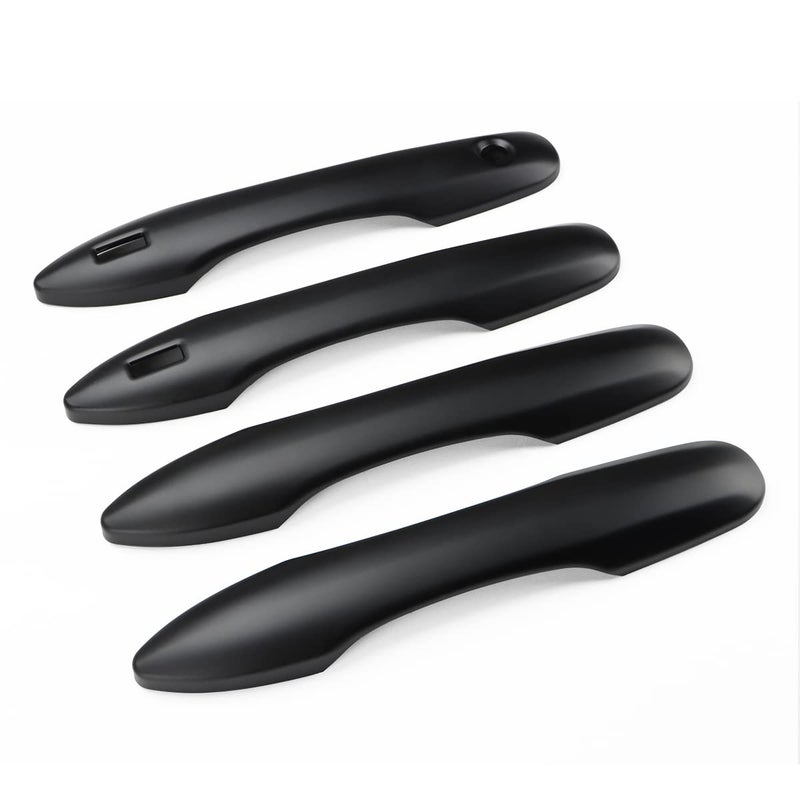 DLOVEG Car Door Handle Cover Protector Compatible for 2018-2023 2024 2025 Toyota Camry Accessories Compatible for Toyota Corolla Venza 2025 2024 2023 2022-2020 (with 2 Smart Key Holes, Matte Black) - Image 1
